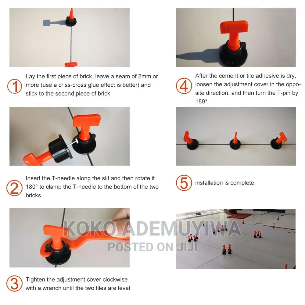 Re-Usable Tile Leveling System