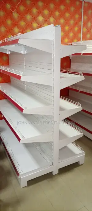 Italian Double Face Metal Supermarket Shelves