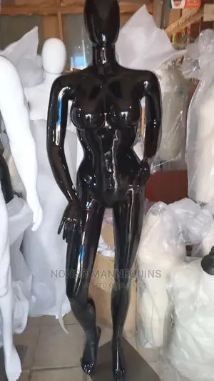 Big Size 12 Uk Glossy Black Egg Face Display Mannequins