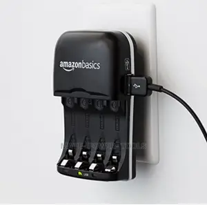 Amazon Basic Ni-Mh Aa Aaa Battery Charger With USB Port