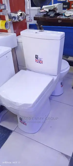 Big Square Shape England Wc and the Wash Hand Basin