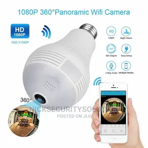 360° Degree Fisheye Hidden Wifi IP Bulb Camera With Light LE