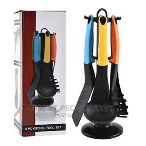 Non Stick Cooking Spoon Set (Multi Colored)
