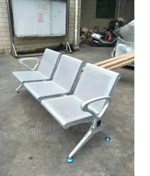 Silver Airport Waiting Chair