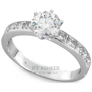U.S Sterling Silver Proposal/Engagement Ring 0110 - Silver