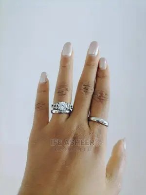 Rose Exotic Couples Set of Ring 0002 - Silver