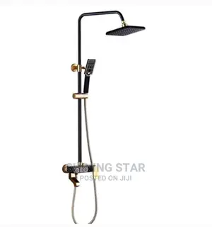 Black Button Standing Shower