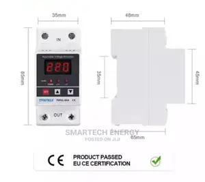 Single Phase Digital Adjustable Voltage Protector 63 Amps