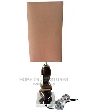 Chocolate Peable Table Lamp With Mocha Shade 0 Out of 5