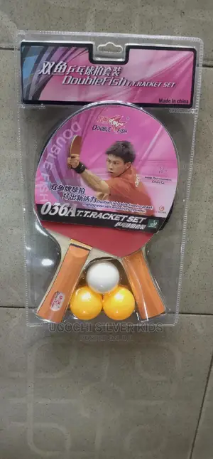 Double Fish Table Tennis Bat 2in1 With Ball