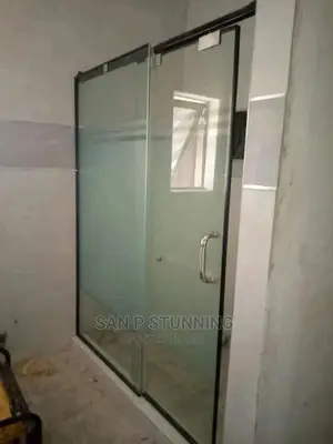 Shower Cubicle With Black Frame