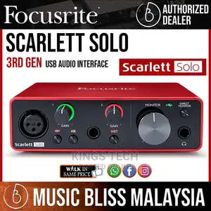 Focusrite Scarlet Solo 2in’2out Put Soundcard