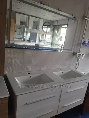 Quality Double Wash Hand Basin Toilet Cabinet