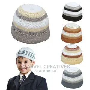 Adult Men Knitted Skullcap Casual Men Muslim Prayer 12pcs