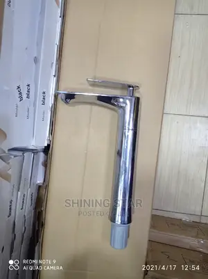 Long Chrome Cabinet Basin Faucet