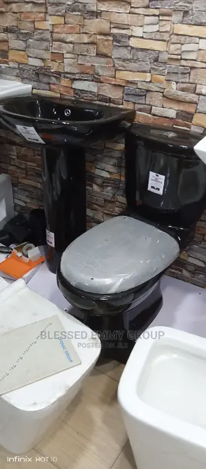 Best Quality Black Colour WC Set