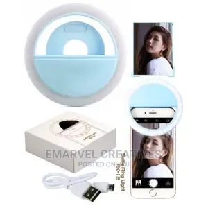 Selfie Ring Light Rechargeable-With Inbuilt Battery