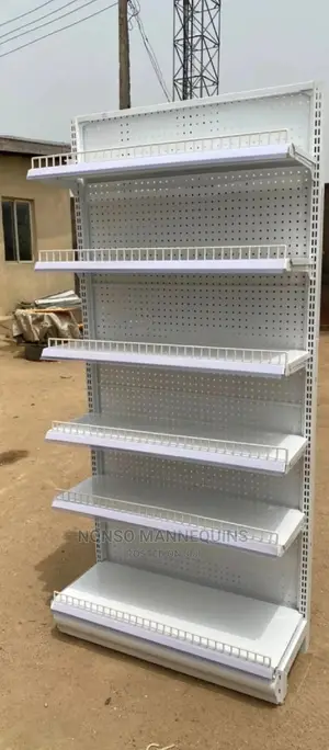 Single Sided 6 Layers Supermarket Display Shelves