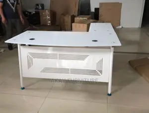 White Glass Table Size 1.4meters