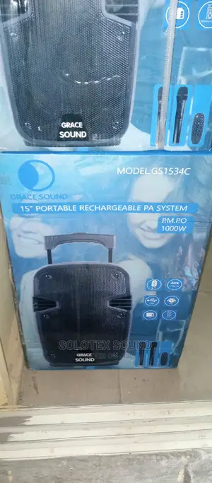 Grace Sound 15inches PA System With 2 Wireless Mic Bruetooth