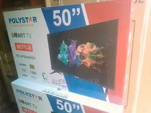 Polystar 50"Inchs Andriod Smart Tv + Free Wall Braket.