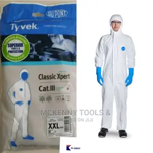 2x Tyvek Classic Xpert Type Breathable Coverall Overall