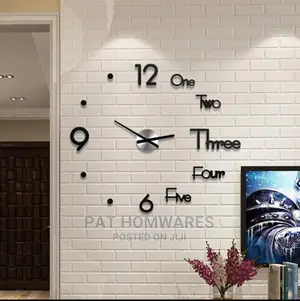 DIY Clock Acrylic Digital Wall Clock 3D