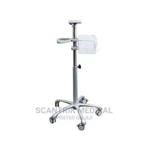 Adjustable Tray Medical Monitor Trolley