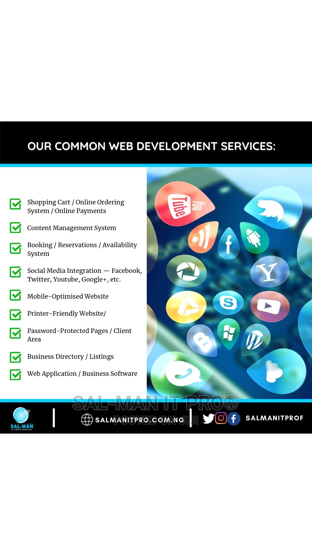 Web Design and App Development.