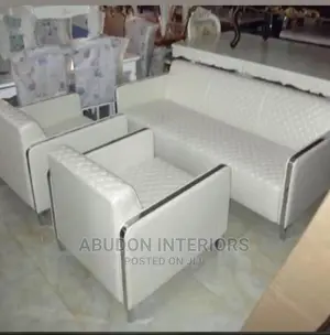 5 Seater Luxury White Sofas