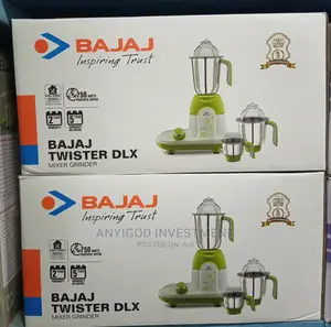 Bajaj Twister DLX 750watts Mixer Grinder With 3jar