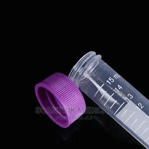 100pcs Plastic Round Bottom 50ml Centrifuge Tube