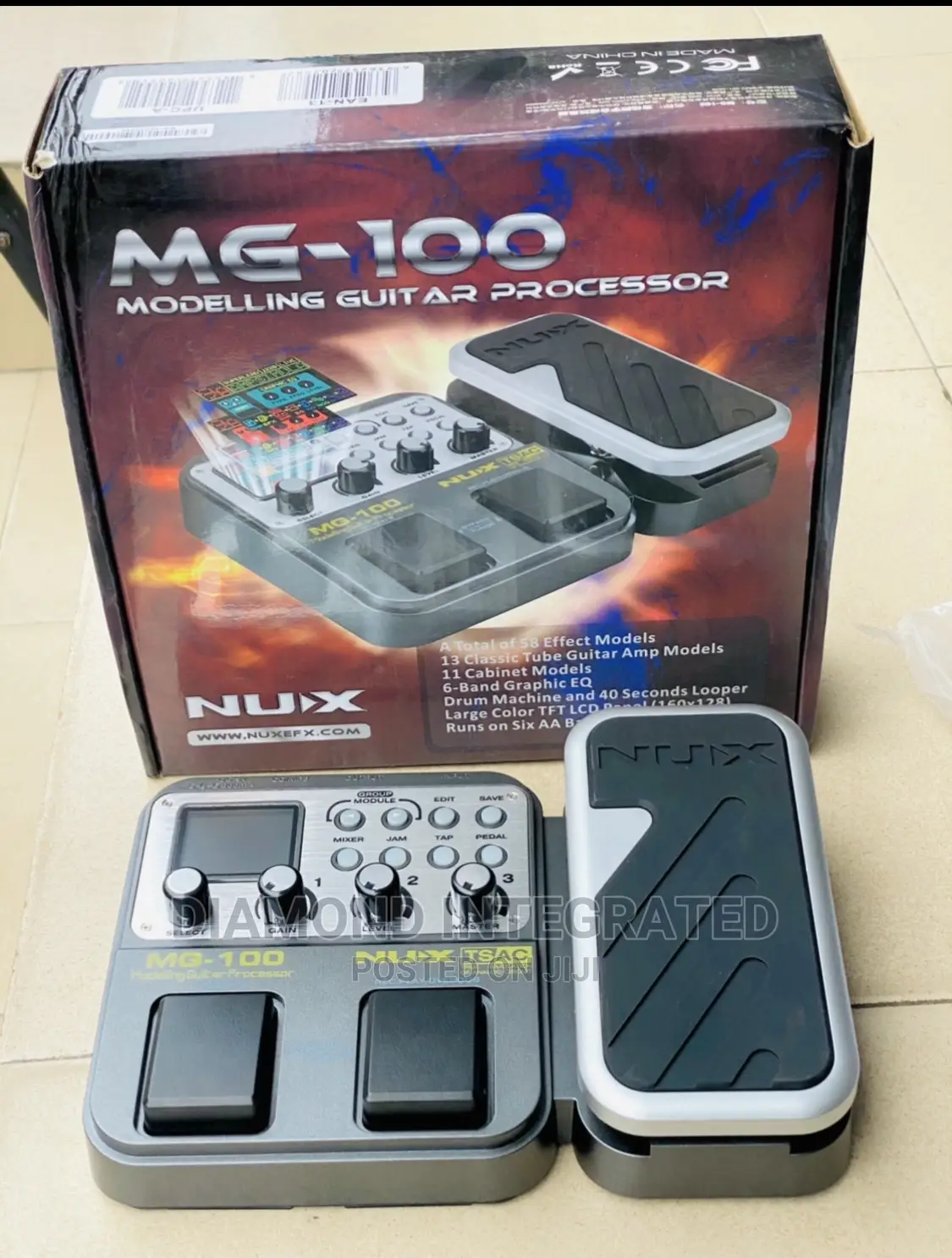Nux MG - 100 Modeling Guitar Processor Effect Pedal