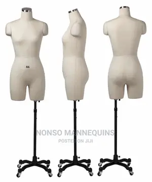 Fully Pinnable Dressform With Detachable Shoulders