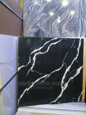 60x60 Black Carara Floor Tiles