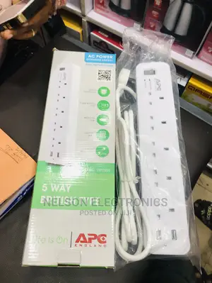 Apc Socket Extension With Surge Protection With Usb