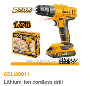 Cordless Drill Machine 20V With 2 X Battery Pack