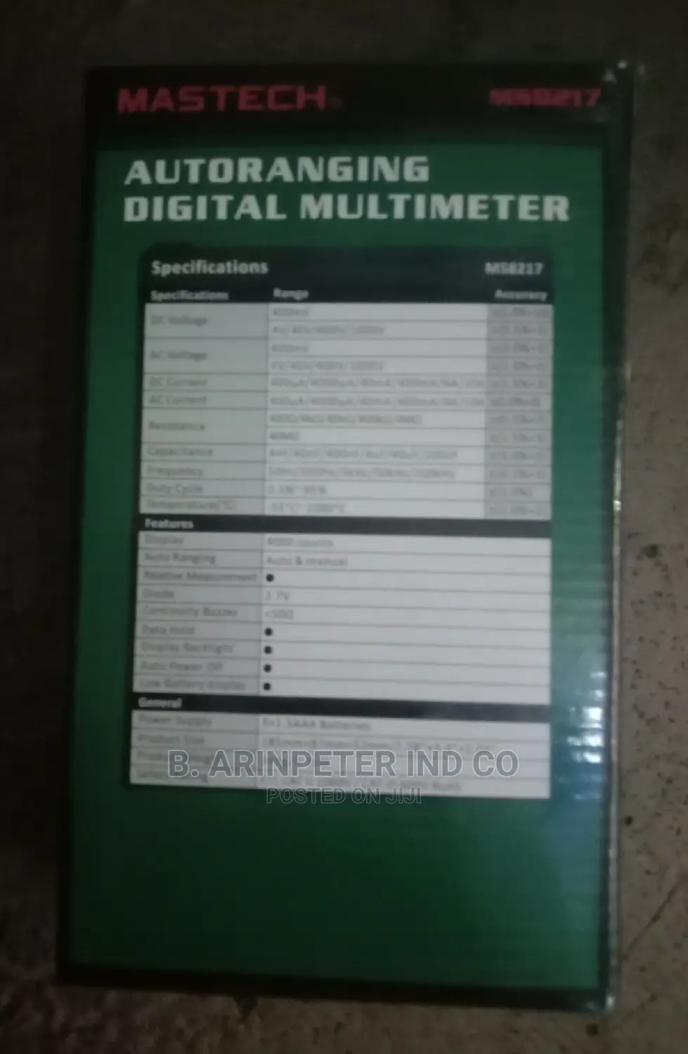 Mastech Multimeter