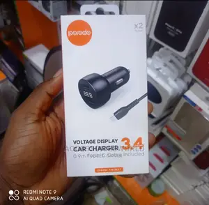 Porodo Voltage Display Car Charger 3.4