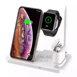 USB Port Phone Holder + 4 in 1 Wireless Charging Station