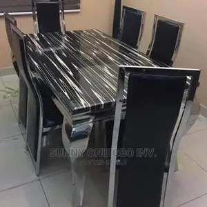 Luxury Marble Dining Set With 6 Chairs