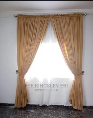 Gold, Uk's Standard Curtain Ready for Installation