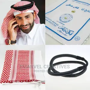 Traditional Costumes Man Plaid Hat Head Scarf Turban,