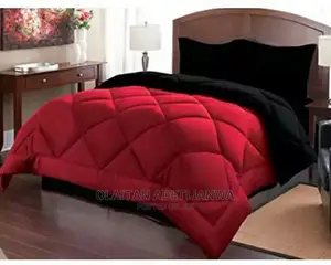 Smooth Red Bad Black Comfortable Bedding Set