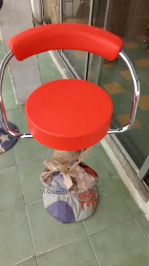 Bar Stool ( Black / Red)