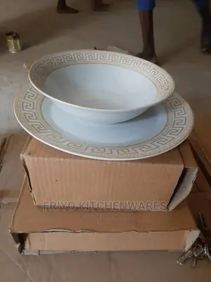 2 PCS Original Versace White/Gold Plate