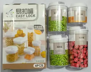 4pcs Easy Lock Storage