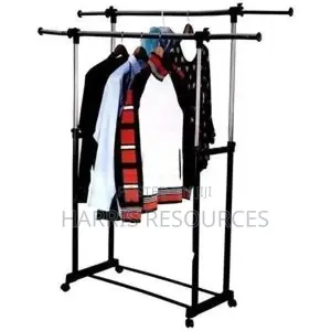 Double Clothes Hanger Wardrobe Clothes Organiser Rack