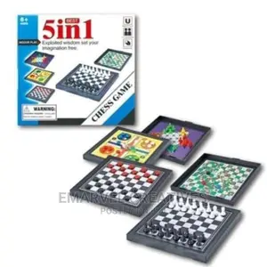 Mini 5-in-1 Chess Board Games