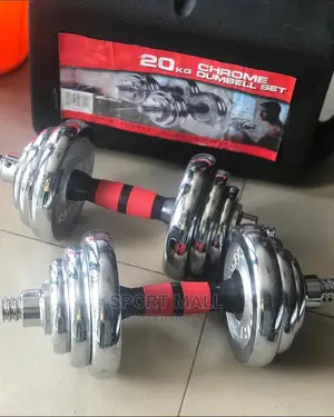 Chrome 20kg Adjustable Dumbbells